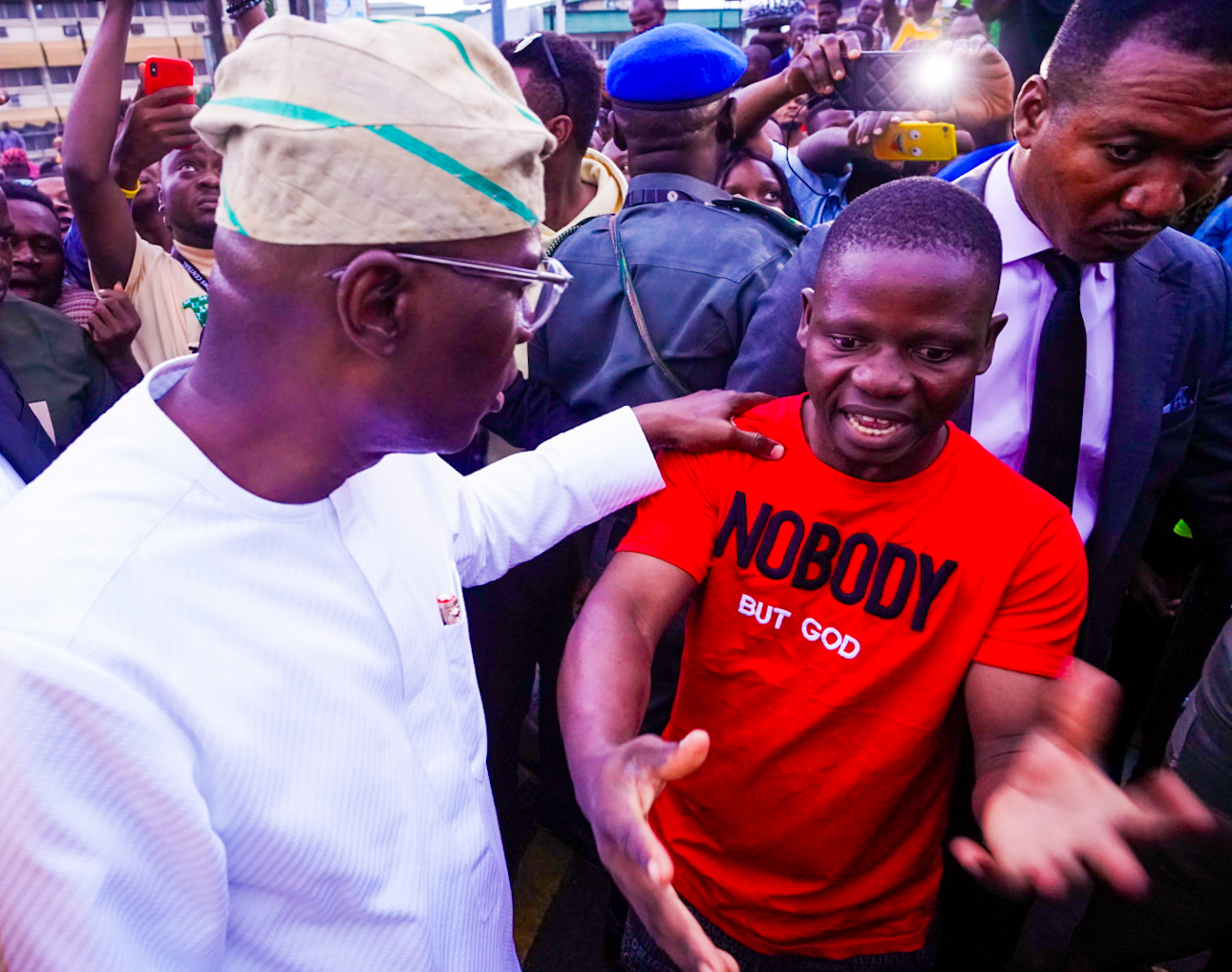 SANWO-OLU VISITS HELICOPTER CRASH SITE, COMMENDS LASEMA, FIRST RESPONDERS